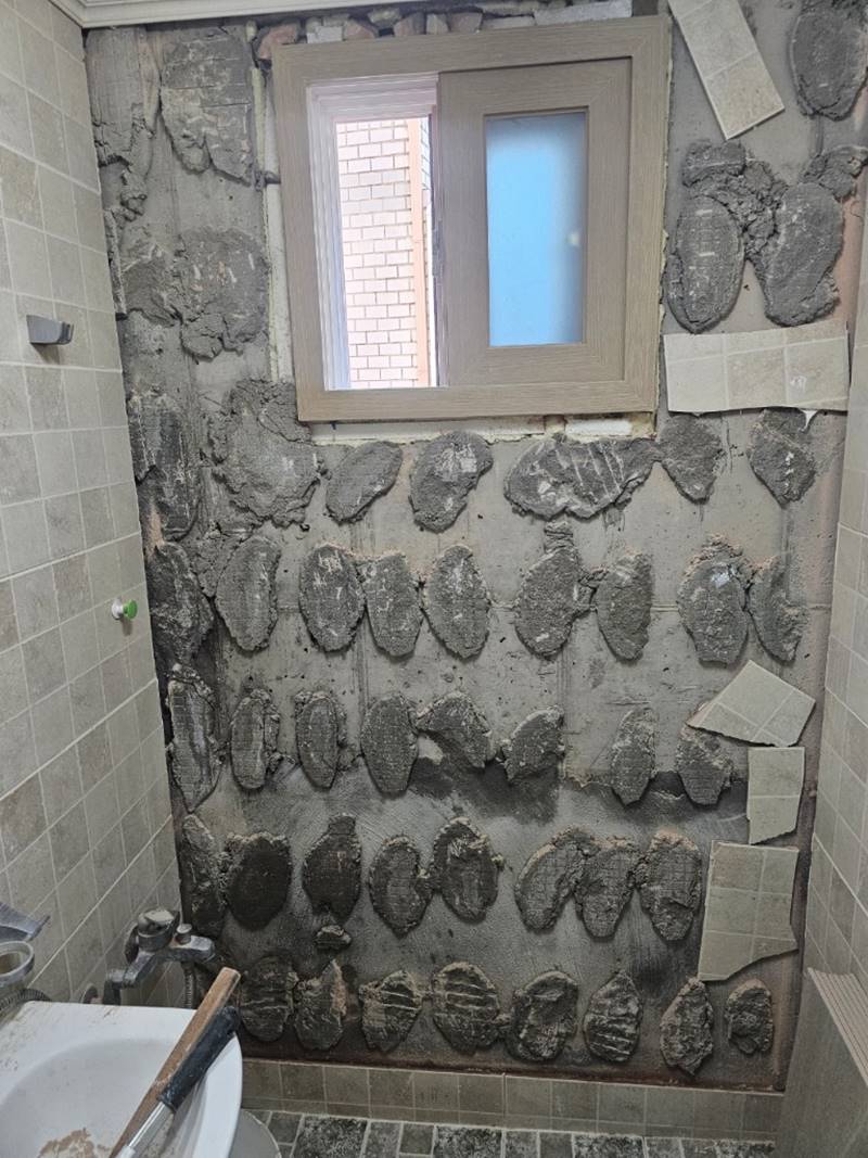 파주 운정 한빛마을 · 가람마을 · 해솔마을 거실 폴리싱·포세린 바닥타일 텐팅(솟음) 응력 해소 및 단차제로 평탄화