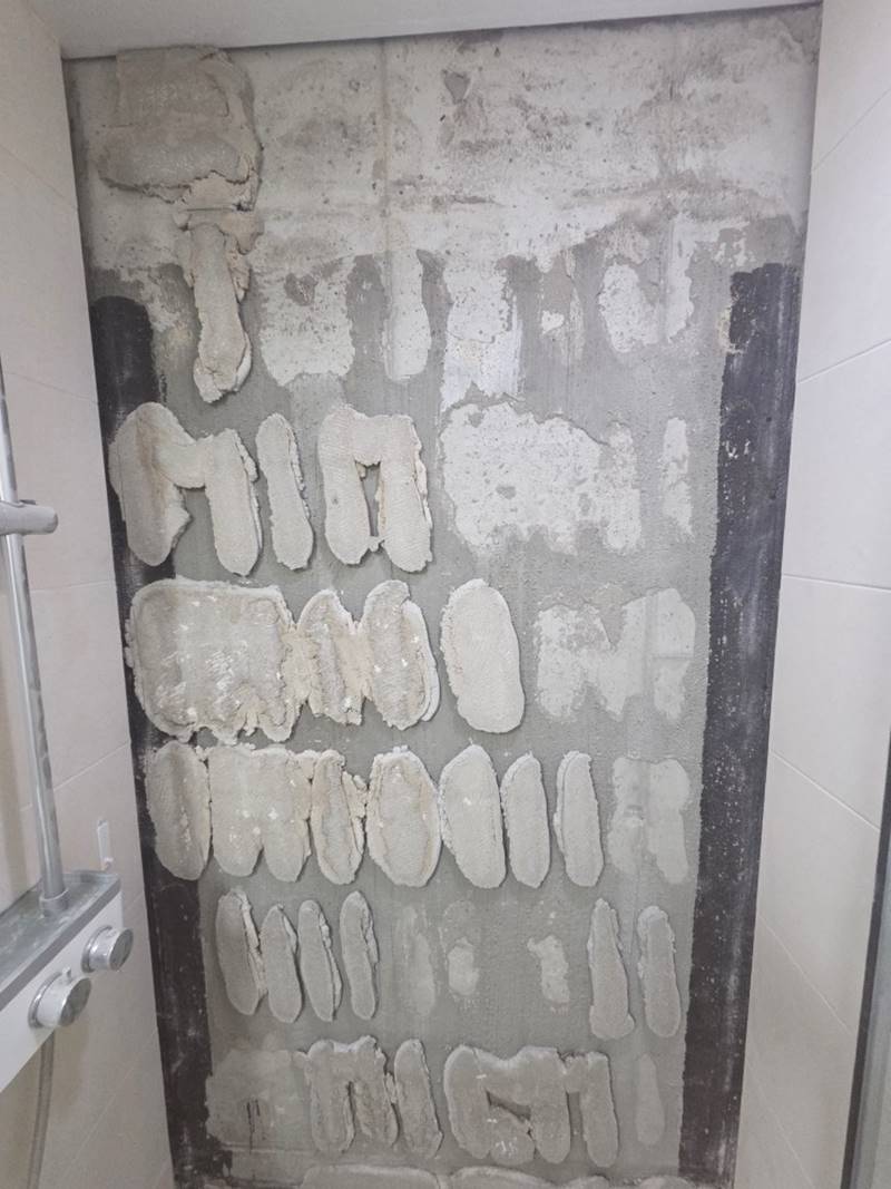 일산동구 건영정발4단지 욕실 벽타일 들뜸·배부름 철거 후 드라이픽스 부분보수